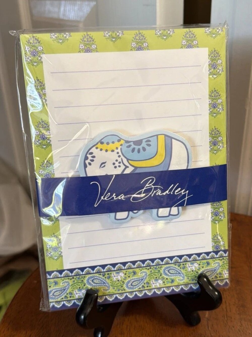 Lifeguard Press & Vera Bradley Notepad & Sticky Pad Set - Elephant Pattern - NWT